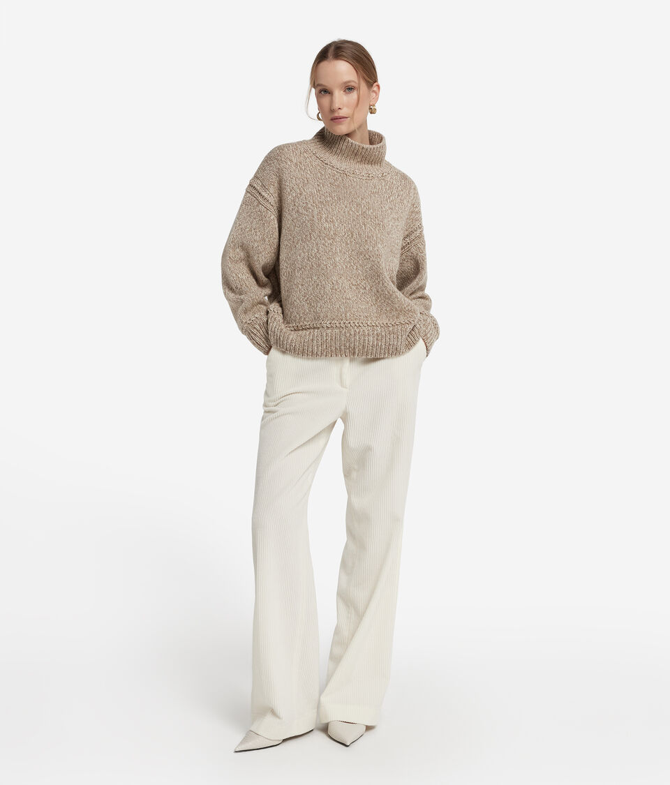 Undyed Tricot Cashmere Sweater