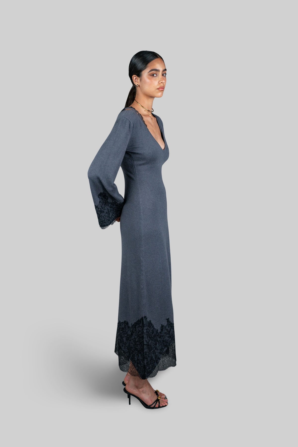 Linda Dress Charcoal Dune